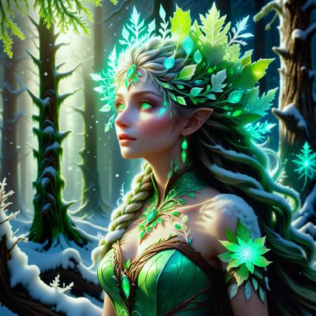 00693-[number]-2920186845-digital art, semi realistic hyper detailed masterpiece, dynamic, awesome quality,DonMSn0wM4g1cXL, snow ice magic, dryad, female.png